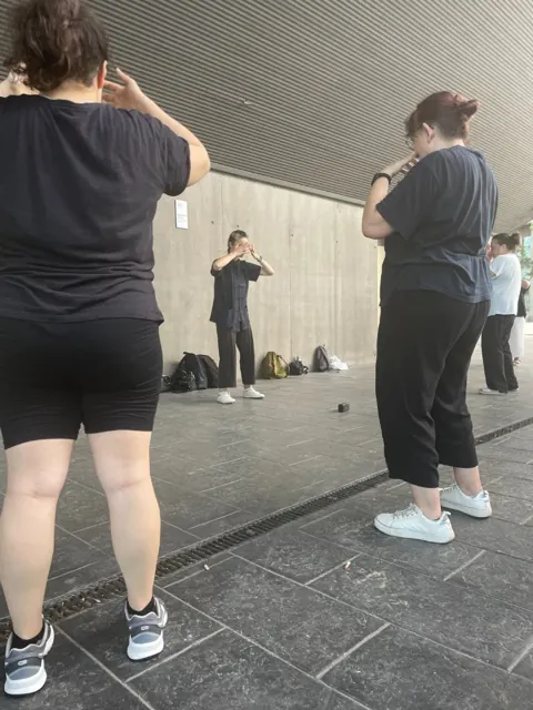 Momento de una sesión de Slow Kung Fu (6)