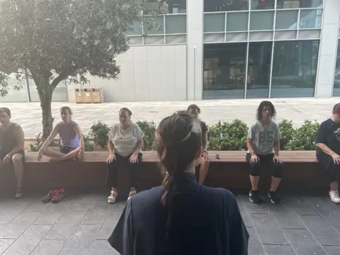 Momento de una sesión de Slow Kung Fu (7)